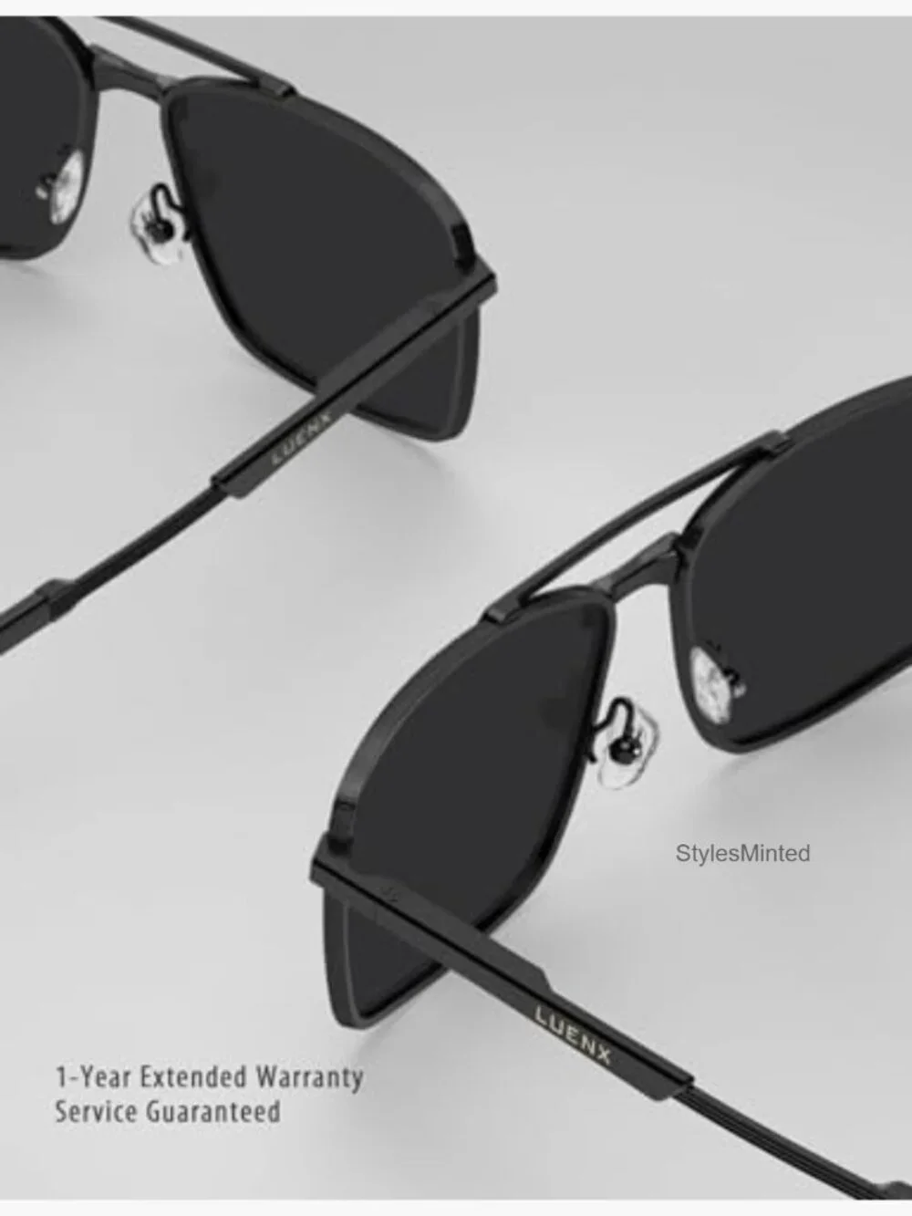 Polarized Aviator Sunglasses UV400 Rectangle Retro Square Unisex